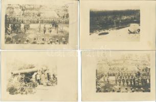 9 db I. világháborús harctéri fotólap / 10 military photo-cards from WW. I. fields