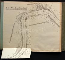 cca 1900. Duna hajózási térkép. Osztrák kiadás jó állapotban /
cca 1890 Austrian Danube shipping map...
