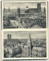 München - 20 darabos régi képeslap-leporello
