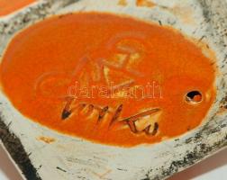 Gorka Géza(1895-1971): jelzett mázas kerámia figura / Gorka Géza ceramic figure 16cm