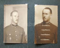 cca 1930 Fotó hagyaték tétel fotóalbumba rendezve, benne Felvidéki Bevonulás képeivel, sok katonai p...