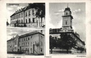 Tamási Járóbíróság, Gazdasági iskola, Községháza (small tear)