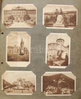 cca. 1900-1990 Régi papírhagyaték: régi városképek budapest, Esztergom, Vác, Kassa, Eger az 1900as é...