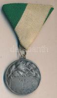 1932. Lövész Ag díjérem fémjelzéssel, mellszalaggal szign.: Ludvig (15,6g/30mm) T:2