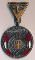 1950. Földalatti Vasút Emlékérem zománcozott kitüntetés (32mm) T:2