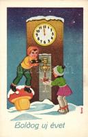 New Year mushroom, clock, children s: Gyulai