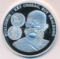 DN "A magyar pénz krónikája-Dualizmus-egy ország két uralkodó/ 1Ft" Ag(999) emlékérem, (20...
