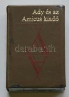 Haiman György: Ady és az Amicus kiadó - Margita éli akar hasonmásáva. Zrínyi, 1993. Fekete-fehér képekkel illusztrált bőrkötésű mini könyv. A borító kicsit sérült