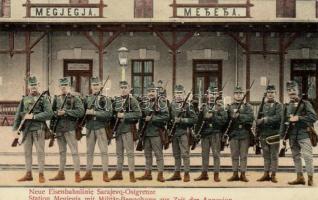 Megjegja railway station, military unit
