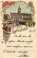 1899 Grafenegg castle litho