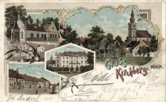 1898 Kirchberg am Walde litho