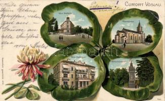 Vöslau, clover Emb. litho