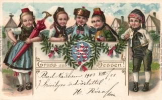 Hessen folklore litho