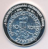 DN "A magyar nemzet pénzérméi - A Tanácsköztársaság próbaveret pénze 1919.III.21." Ag (0,9...