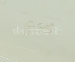 Jelzett Gránit porcelán kutya figura /
Granit chinaware dog figure 37x18cm