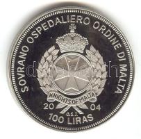 Máltai Lovagrend 2004. 100L "Dánia az EU-ban" T:PP Sovereign Order of Malta 2004. 100 Liras "Denmark in the EU" C:PP