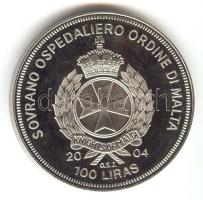 Máltai Lovagrend 2004. 100L "Hollandia az EU-ban" T:PP Sovereign Order of Malta 2004. 100 Liras "Netherlands in the EU" C:PP