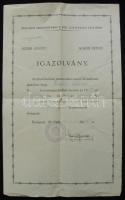 1940. Leventesegédoktatói igazolvány 21x35cm