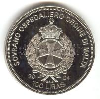 Máltai Lovagrend 2004. 100L "Görögország az EU-ban" T:PP Sovereign Order of Malta 2004. 100 Liras "Greece in the EU" C:PP