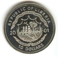 Libéria 2001. 10$ "Szabadság pillanatai-A Berlini fal leomlása 1989." multicolor T:PP Liberia 2001. 10 Dollars "Moments of Freedom-Fall of the Berlin wall 1989." multicolor C:PP