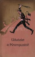 Krampus Emb. litho