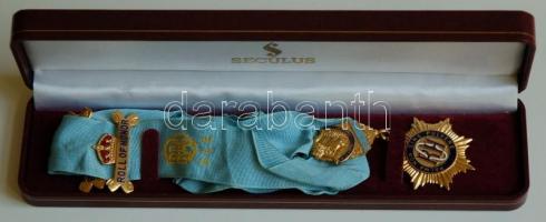 Nagy Britannia DN. Zománcozott és aranyozott szabadkőműves jelvény "Palma Non Sine Pulvere&quot...