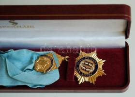 Nagy Britannia DN. Zománcozott és aranyozott szabadkőműves jelvény "Palma Non Sine Pulvere&quot...