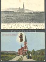 Budapest II. Máriaremete - 2 db képeslap a templomról