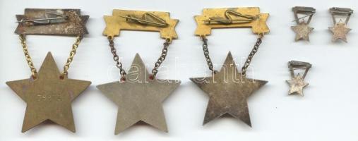 DN. 3db klf "Kiváló Dolgozó" hozzátartozó miniatűrökkel T:vegyes