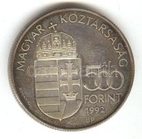 1992. 500Ft Ag "Űrkutatás" T:PP dísztokban