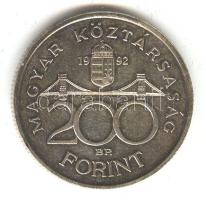 1992. 200Ft Ag "Deák" dísztokban T:1-