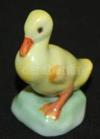 Kézzel festett sorszámozott jelzett Herendi kacsa figura/ Handpainted numbered Herendi chinaware duck figure 7cm