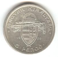 1938. 5P Ag "Szent István" T:2-