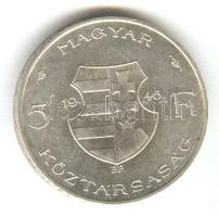 1946. 5Ft Ag "vastag Kossuth" T:2+ ph.