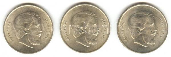 1947. 5Ft Ag "Kossuth" (3x) T:2+