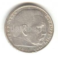 Német 3. Birodalom 1937A 2M Ag "Hindenburg" T:2-
German Third Reich 1937A 2 Marks Ag &quot...