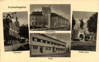Kiskunfélegyháza Városháza, Járásbíróság, Petőfi szobor, posta
