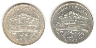 1992. 200Ft Ag "MNB" (2x) T:2