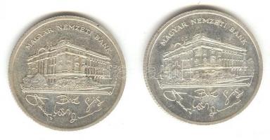 1992. 200Ft Ag "MNB" (2x) T:2