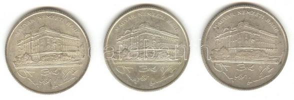 1993. 200Ft Ag "MNB" (3x) T:2,2-