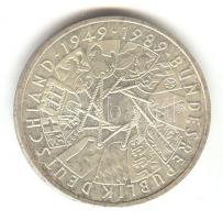 Németország 1989. 10M Ag "40 éves az NSZK" T:2
Germany 1989. 10 Mark Ag "40 Year-Germ...