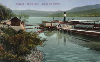 Visegrád, hajóállomás, gőzhajó