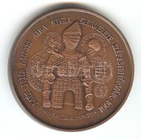 Fritz Mihály (1947-) 1991. "MÉE Fejér Megye - Székesfehérvár / II. Ulászló - II. Lajos" Br emlékérem (d=42mm) T:1-