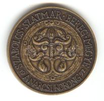 Tóth Sándor (1933-) 1992. "MÉE Szabolcs-Szatmár-Bereg Megye / Álmos Vezér" Br emlékérem (d=42mm) T:1-