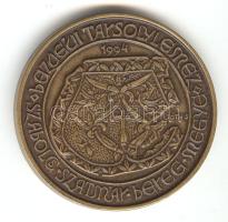 Tóth Sándor (1933-) 1994. "MÉE Szabolcs-Szatmár-Bereg Megye / Huba Vezér" Br emlékérem (d=42mm) T:1-