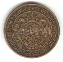 Tóth Sándor (1933-) 1989. "MÉE Hajdú-Bihar Megye / Gyerőmonostori Kemény János" Br emlékérem (d=42mm) T:1-