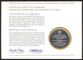 Nagy Britannia 1975. "Stephenson-féle gőzmozdony" a Postamesterek gondozásában kiadott Ag(...