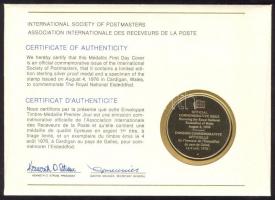 Nagy Britannia 1976. "Eisteddfod fesztivál" a Postamesterek gondozásában kiadott Ag(925) e...