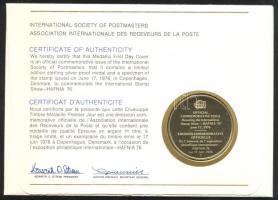 Dánia 1976. "Nemzetközi bélyegkiállítás-HAFNIA" a Postamesterek gondozásában kiadott Ag(92...