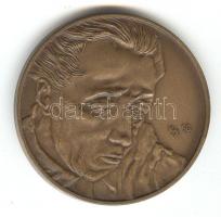 Kiss György (1943-) 1990. "Száz éve született Ferenczy Noémi" Br emlékérem (d=42mm) T:1-